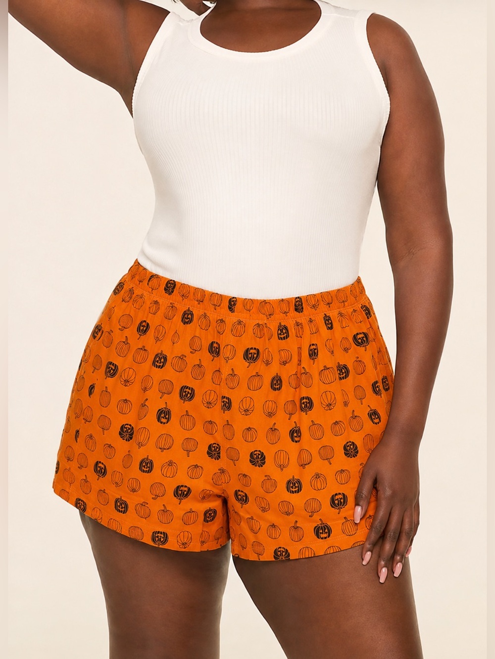 Old Navy Halloween Boxer Shorts Spooky Pumpkins Orange Black Size XXXL